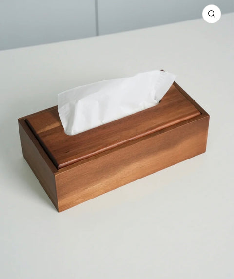 Boîte à mouchoirs en bois d’Acacia