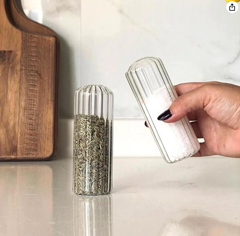 Duo Salière & Poivrier en Verre Soufflé