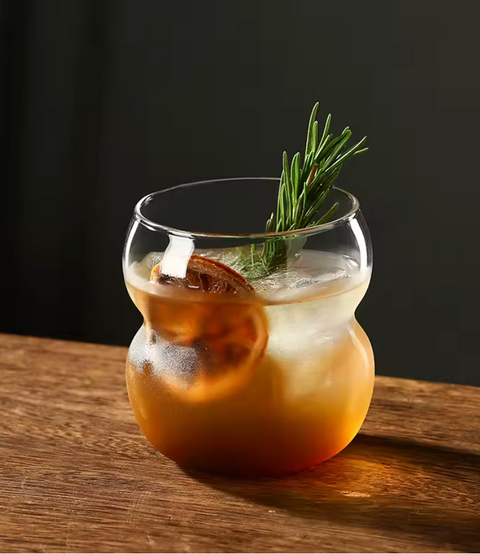 Verre Borosilicate TWIST – Lot de 2 | 380 ml | Design Sculptural & Ludique