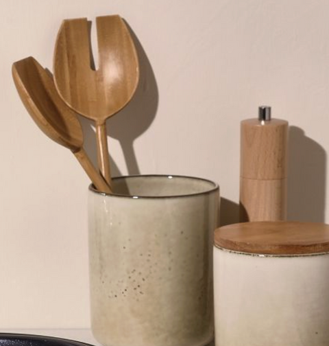 Couverts à Servir en Bois “Essenza” – Set 2 Pièces – 30 cm