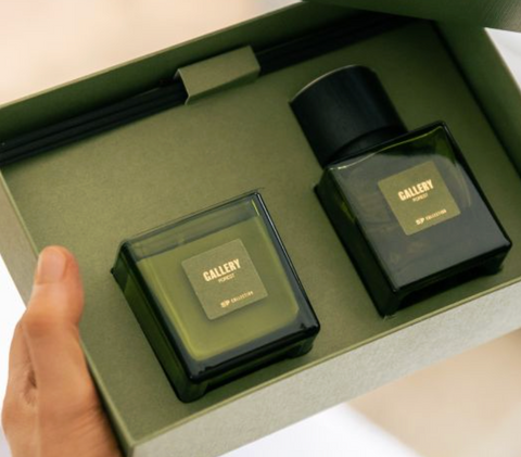 Coffret Parfumé GALLERY FOREST – Bougie & Diffuseur Monoï Solaire