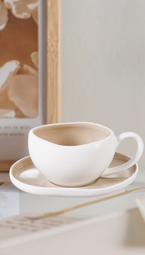 Service à café Curvy Bicolore - 12 pcs