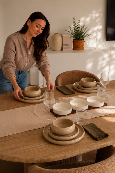 Une table harmonieuse, sans se compliquer.