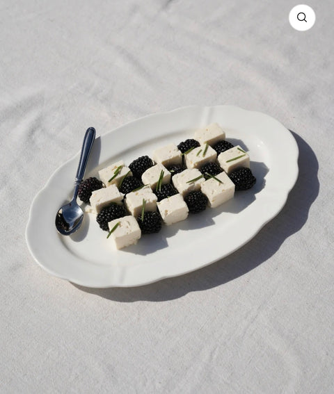 Assiette de service ovale Plain