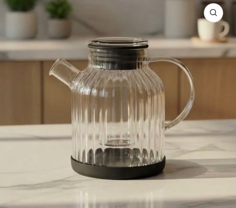 Carafe Stripe / théière en verre 1.5L