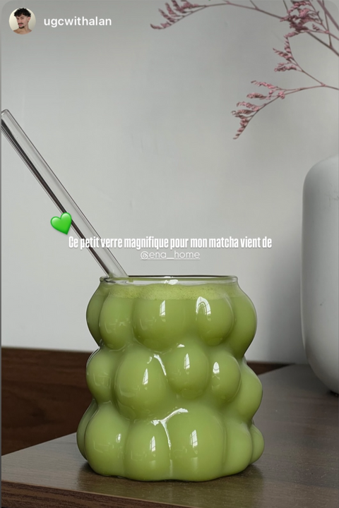 "J'ai trouvé le verre parfait pour mon matcha !! "
