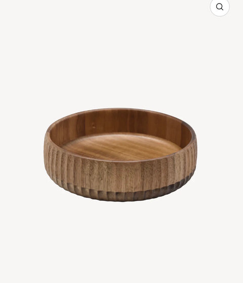 Bol Sculpté en Bois d’Acacia – 3 Tailles au Choix