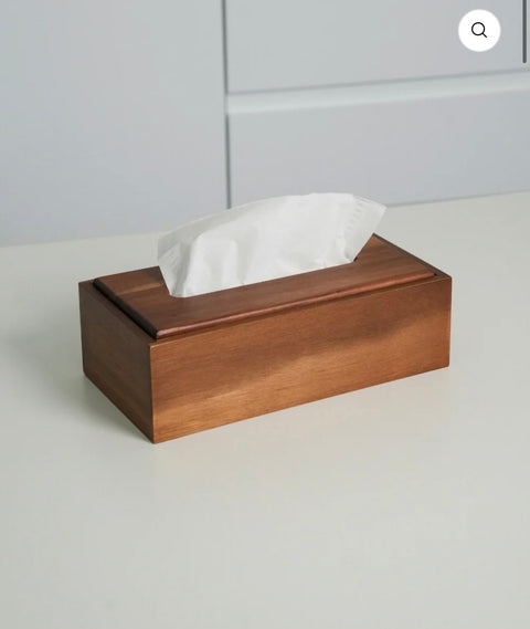 Boîte à mouchoirs en bois d’Acacia