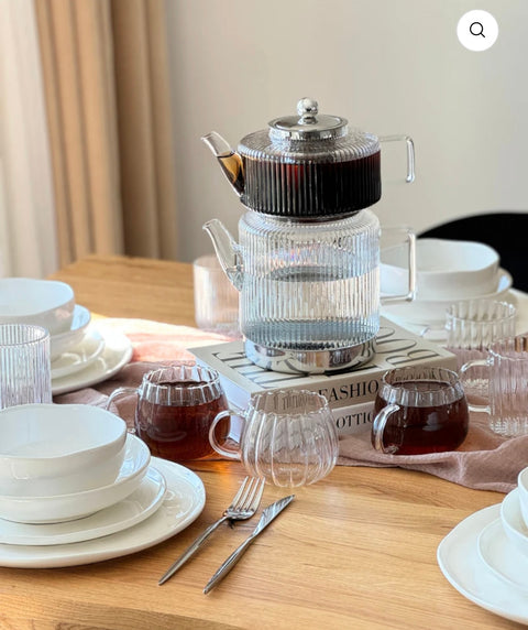 Théière RIFFEL XL en Verre – 3L de Pure Élégance pour vos Moments Thé