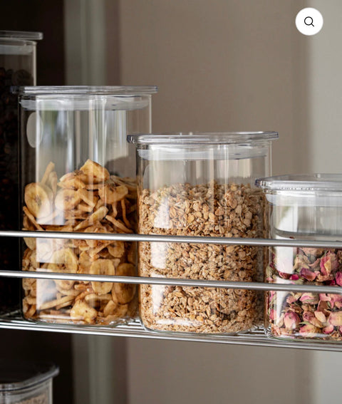 GRAND LOT DE 16 BOITE DE RANGEMENT EN VERRE AVEC COUVERCLE