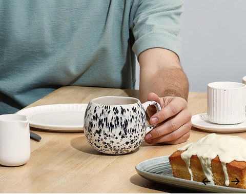 Mug en Grès Émaillé Muggies BLACK – 46 cl