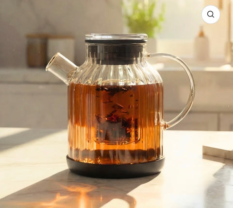 Carafe Stripe / théière en verre 1.5L