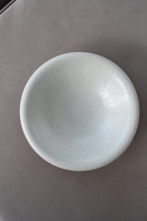 Saladier ALTA – Ø31,5 cm | Grès Blanc Moucheté