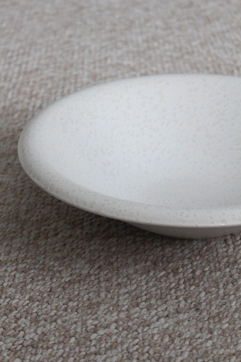 Saladier ALTA – Ø31,5 cm | Grès Blanc Moucheté