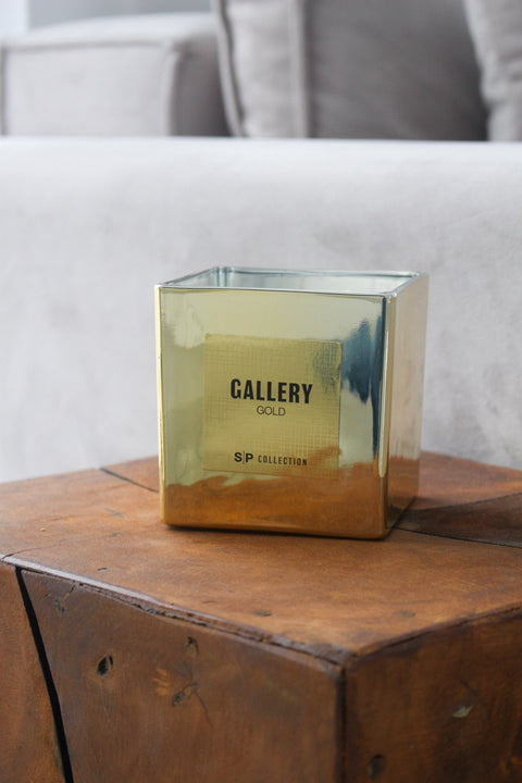 Bougie Parfumée Vanille Cachemire – 500 ml | Flacon Doré