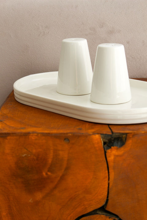 Service à Dîner Nisa – 27 Pièces – Porcelaine Blanche Épurée
