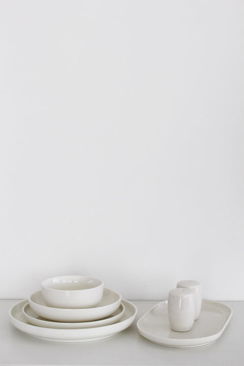 Service à Dîner LIYA – 27 Pièces – Porcelaine Blanche Épurée