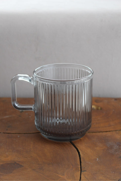 Tasse Color Riffle en verre - 6 tasses 300ml