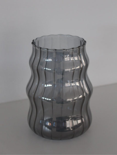 Lot de 2 Verres "Stripe Wave" – Verre Borosilicate 500 ml