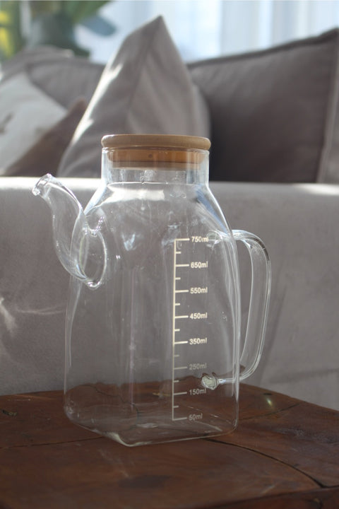 Huilier en Verre Rond – 750 ml