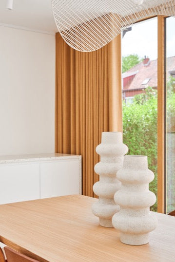 Vase Tubo en Grès Sculptural – 21 xH38,5cm