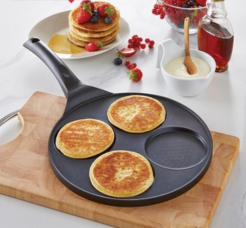 Poêle à 4 Pancakes – Ø10 cm par empreinte | Tous feux dont induction
