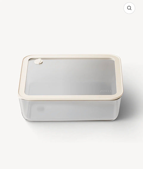 Boîte de conservation ZOHA Beige Transparent - Ena Home