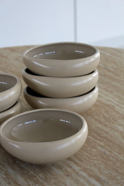 Bols Curvy beige - 6pcs - Ena Home