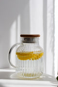 Carafe "Éclat" avec Couvercle en Bois – 1600 ml - Ena Home