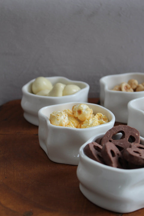 Coupelles Ice Cube porcelaine - Ena Home