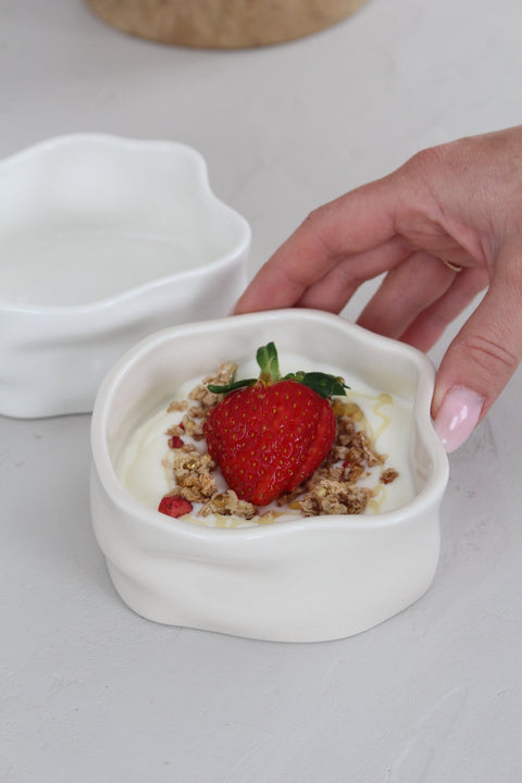 Coupelles Ice Cube porcelaine - Ena Home