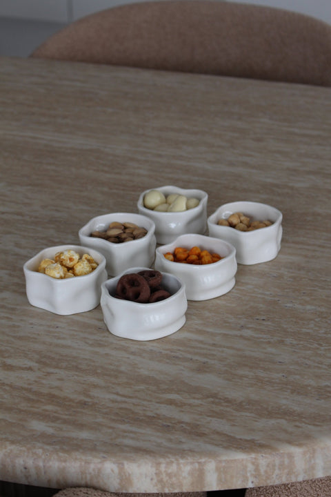Coupelles Ice Cube porcelaine - Ena Home