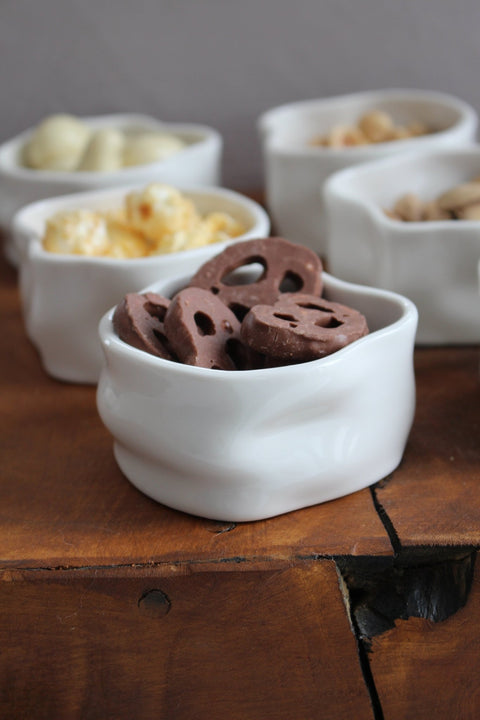 Coupelles Ice Cube porcelaine - Ena Home
