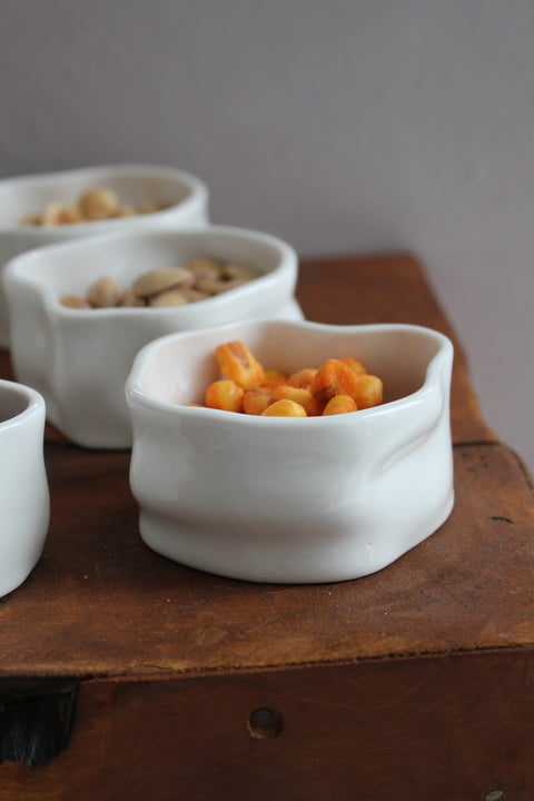 Coupelles Ice Cube porcelaine - Ena Home