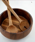 Couverts à Salade en Bois Naturel – Ensemble Cuillère & Fourchette - Ena Home