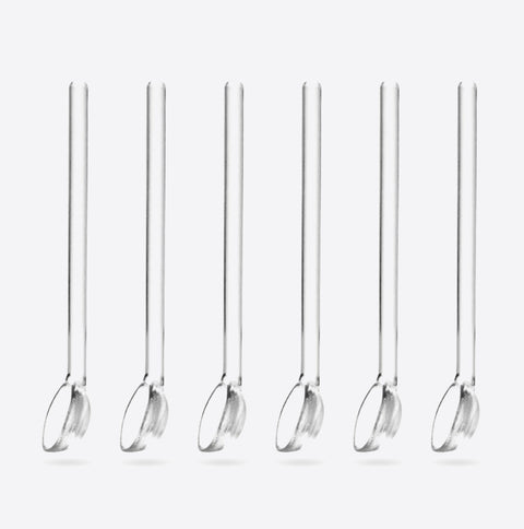 Cuillères à café en verre 6pcs - Ena Home