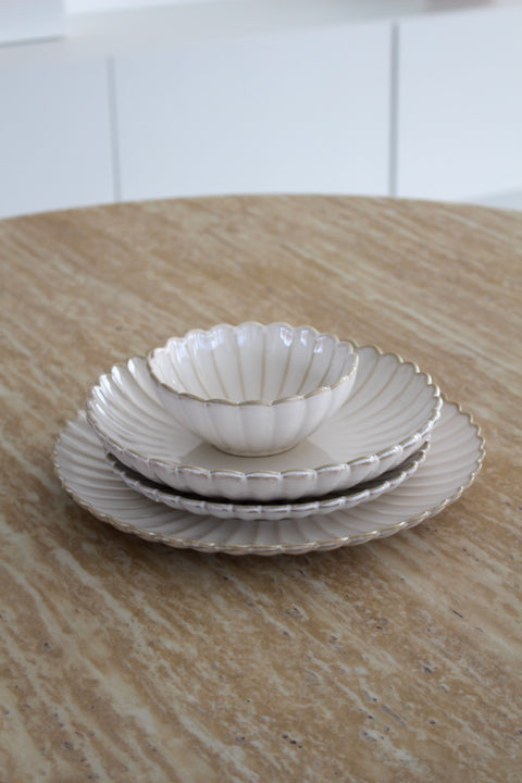 Service à dîner en porcelaine "Bloomy" – 24 pièces