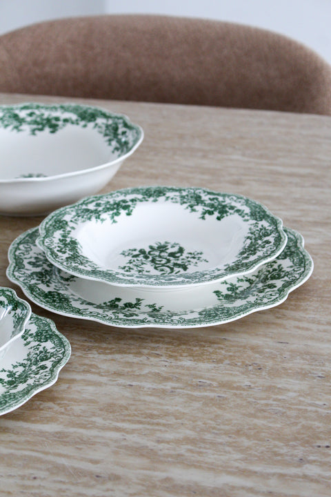 Service à dîner Vintage vert - 26 pcs