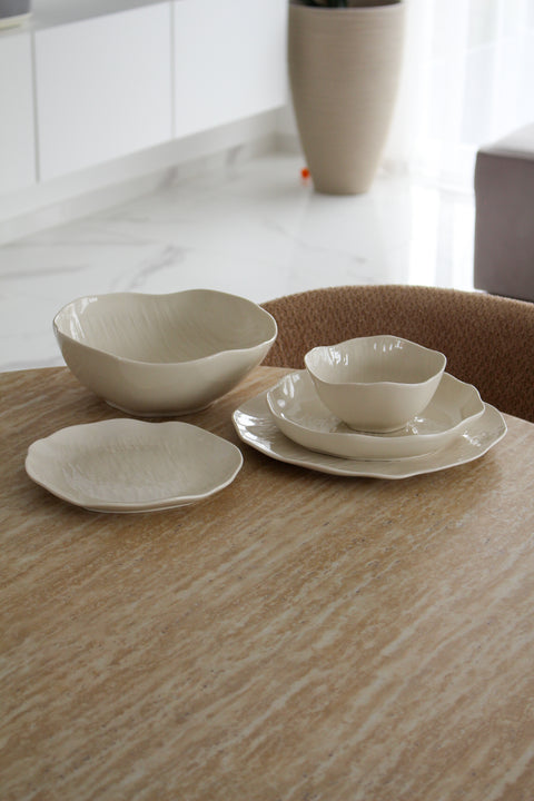 Service à dîner Cermico Beige - 27pcs