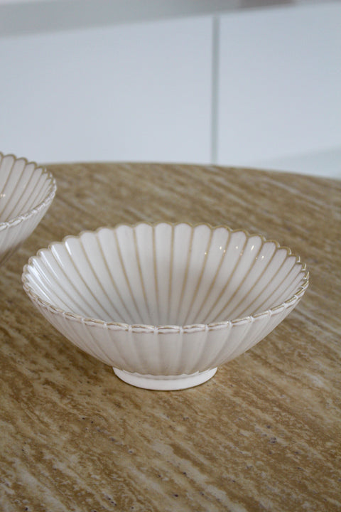 Saladiers en porcelaine Bloomy – Lot de 2 (21 cm et 25 cm)