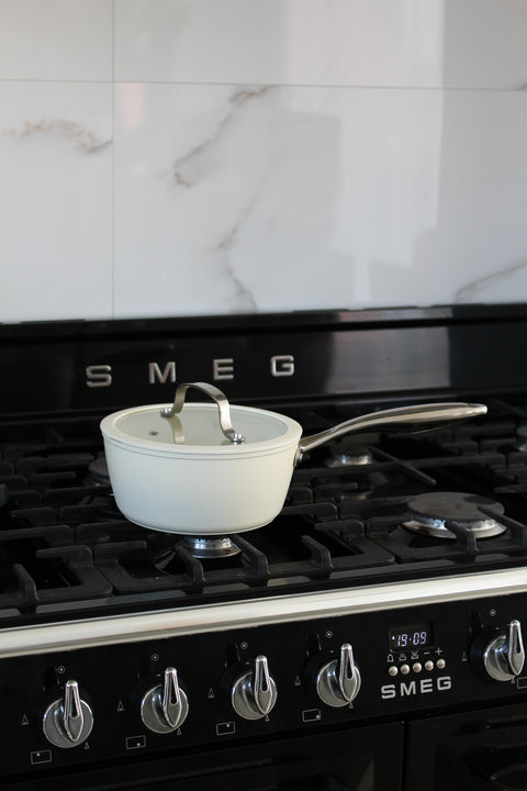 Casserole à sauce céramique 18 cm avec couvercle