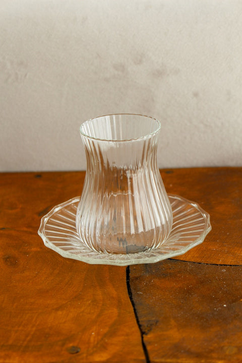 Service à thé en verre MERIDA -12pcs