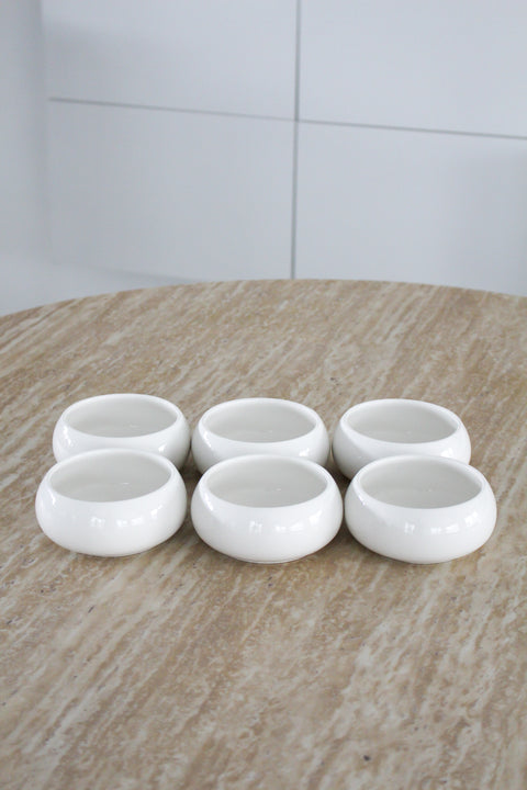 6 Bols Bondy Blancs – Finition Brillante | Ø 10 cm