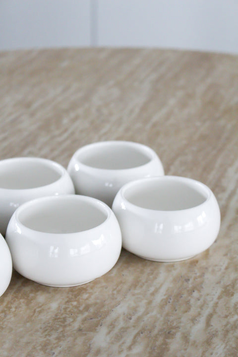 Lot de 6 Coupelles à Dips Blanches BONDY 8 cm