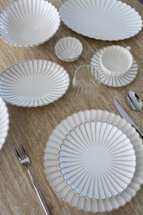 Bols en porcelaine Bloomy – Lot de 6 (Ø 13 cm)