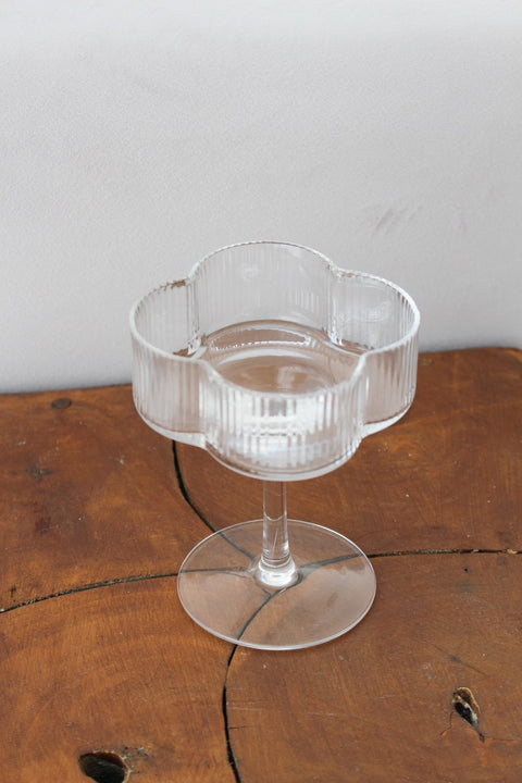 Lot de 6 Verres à Pied Flower – 100 ml