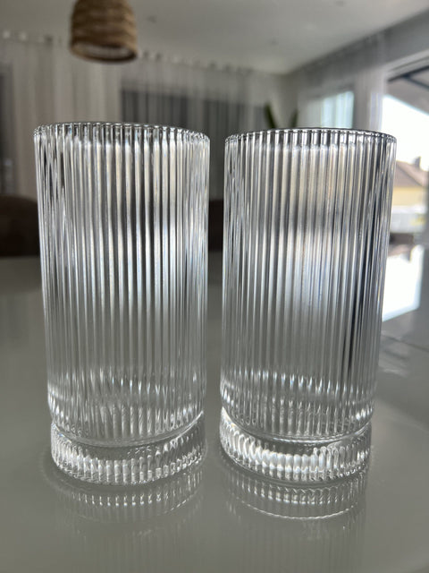ELYSIA RIFFLE GLASS 460 ml - set of 2