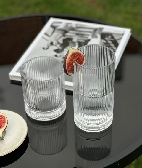 ELYSIA RIFFLE GLAS 220 ml - 2er Set