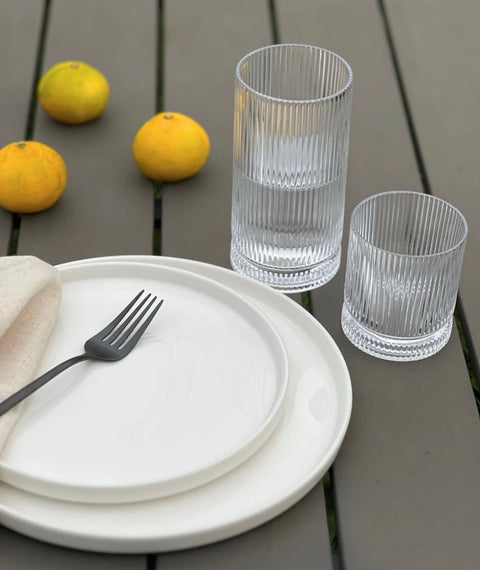 ELYSIA RIFFLE GLASS 460 ml - set of 2