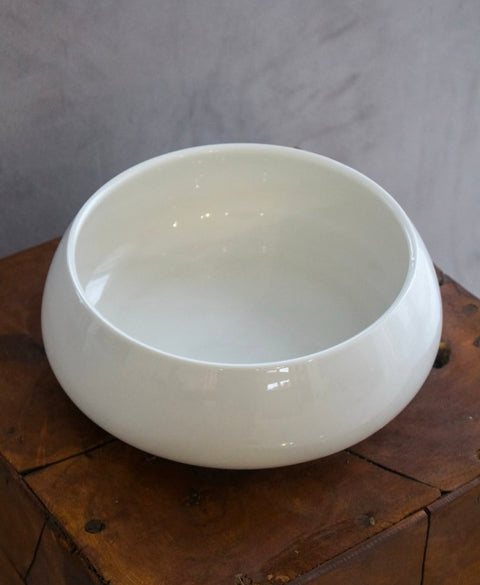 Saladier Rond BONDY en Porcelaine Blanche